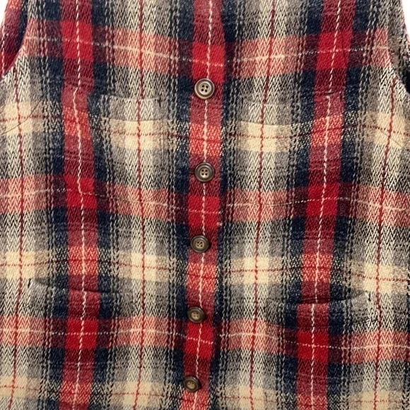 Eddie Bauer Legends Plaid Button Wool Vest Women’s Size Medium - Picture 6 of 12